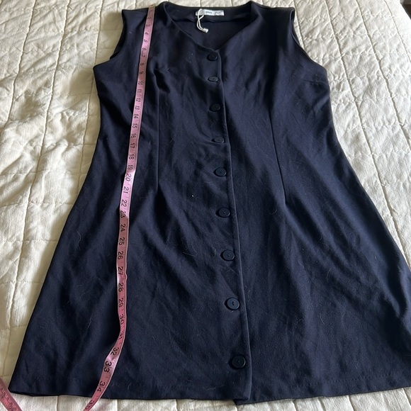 Mango Navy Sleeveless Dress - Picture 5 of 8